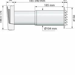 VÄGGVENTILTL100C