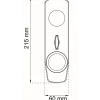 VREDSKYLT KROM 215X60MM