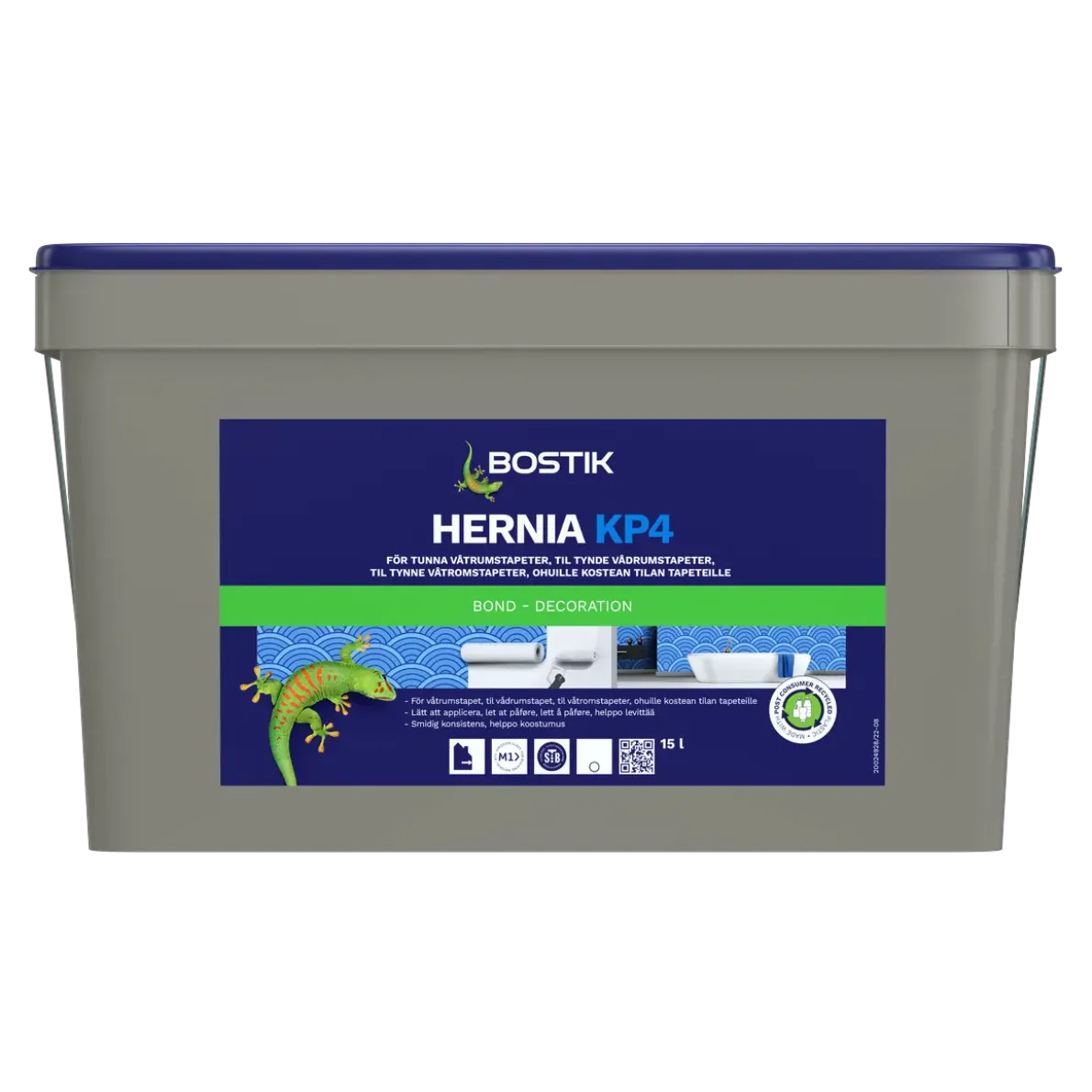 VÅTRUMSLIM TAPET HERNIA KP4 15L