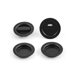 WC-BESLAG SKJUTDÖRR SVART D40MM